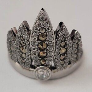 Henri Bendel Tribal Feather Ring - Hematite